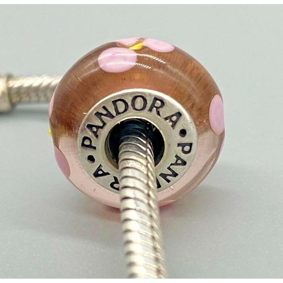 Pandora Pink Water Lily Murano 925 Rare! RETIRED!
Sterling Silver - Picture 8 of 9